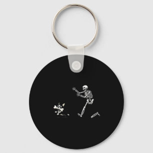 Porte-clés Drôle Skeleton chasse Terrier Halloween Chien Mama