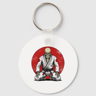 Porte-clés Drôle Squelette Vintage Jiu-jitsu Brésilien Rétro 