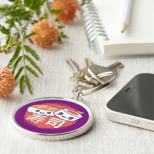 Porte-clés Drôle Sushi Dessin