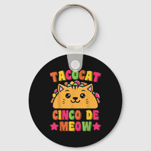 Porte-clés Drôle Taco Pun de chat Tacocat Cute Taco Lover Cin