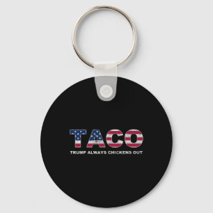 Porte-clés Drôle Taco Trump abandonne toujours les poulets 2