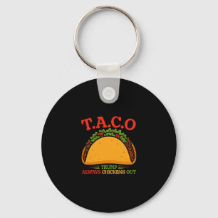 Porte-clés Drôle Taco Trump abandonne toujours T.a.c.o 2