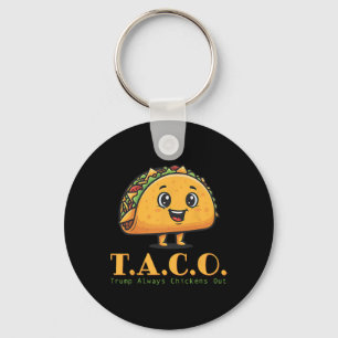 Porte-clés Drôle Taco Trump Toujours Abandonne Allons-y T.a.