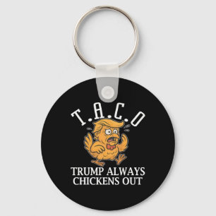 Porte-clés Drôle Taco Trump Toujours Abandonne T.a.c.o