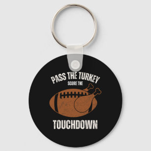 Porte-clés Drôle Thanksgiving Boys Hommes Turquie Touchdowns
