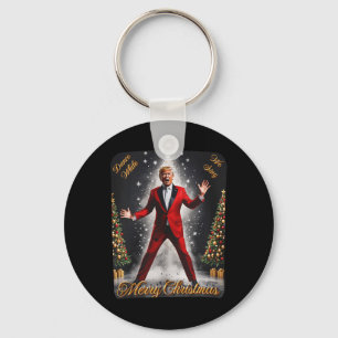 Porte-clés Drôle Trump Danse Santa Claus Noël Noël Noël Noël