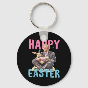 Porte-clés Drôle Trump Easter Bunny Eggs Happy Pâques