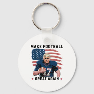 Porte-clés Drôle Trump Footll Rendre Footll Américain Super E