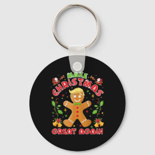 Porte-clés Drôle Trump Gingerbread Homme rendre Noël grand