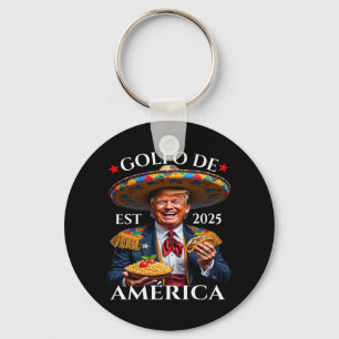 Porte-clés Drôle Trump Mexicain Style Golfo De America Politi