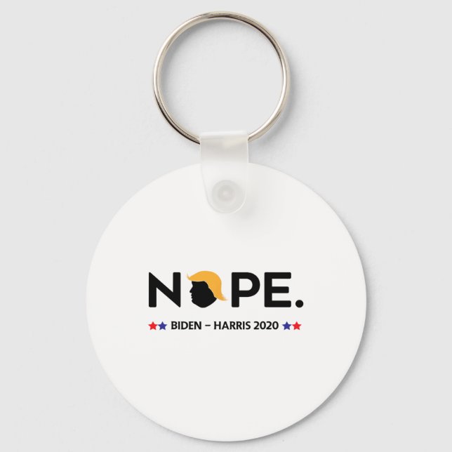 Porte-clés Drôle Trump Non  (Recto)