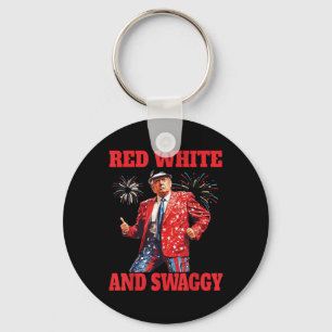 Porte-clés Drôle Trump Rouge Blanc Et Swaggy Trump Danse 4ème