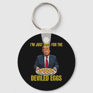 Porte-clés Drôle Trump Thanksgiving Je suis juste ici pour le