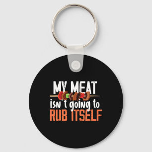 Porte-clés Drôle Viande Rub Barbeque Design Pour Hommes