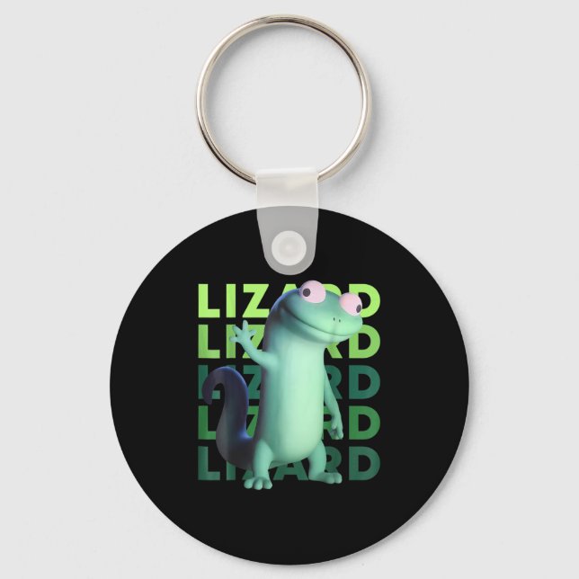 Porte-clés Drôle Weirdcore Animal Femmes Hommes Lizard Lizard (Recto)