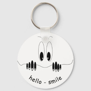 Porte-clés Drôle Yeux Curiosity - Smile - Ajouter Votre Texte