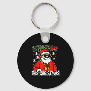 Porte-clés Drôles de Noël Enfants 6-7 67 Six Sept Meme Garçon