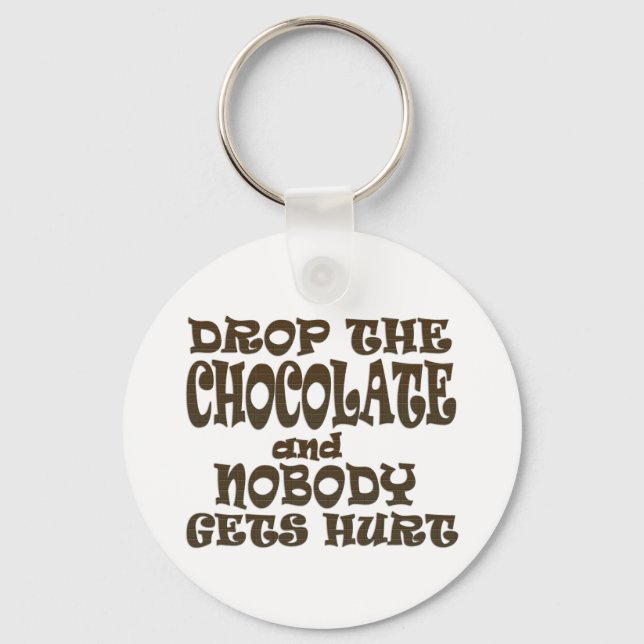 Porte-clés drop the chocolate and nobody gets hurt (Recto)