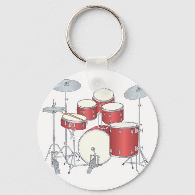 Porte-clés drum set (Recto)