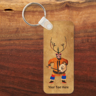 Porte-clés Drumming Shaman