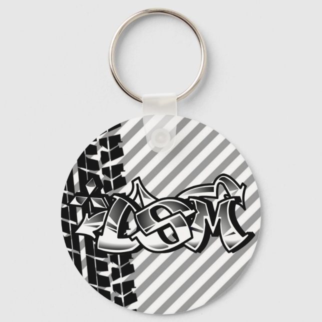 Porte-clés DSM Eclipse Talon 4g63 Black and White Keychain (Recto)