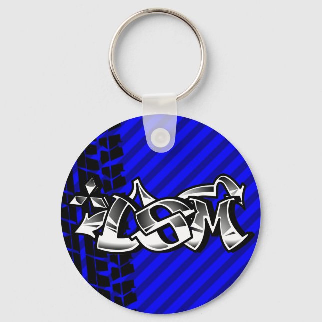 Porte-clés DSM Eclipse Talon 4g63 Porte - clé bleu (Recto)