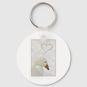 porte-clés du coeur d'oie