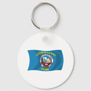 Porte-clés du drapeau de Coeur d'Alene