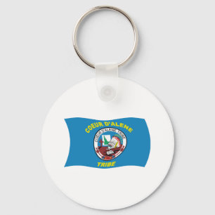 Porte-clés du drapeau de Coeur d'Alene