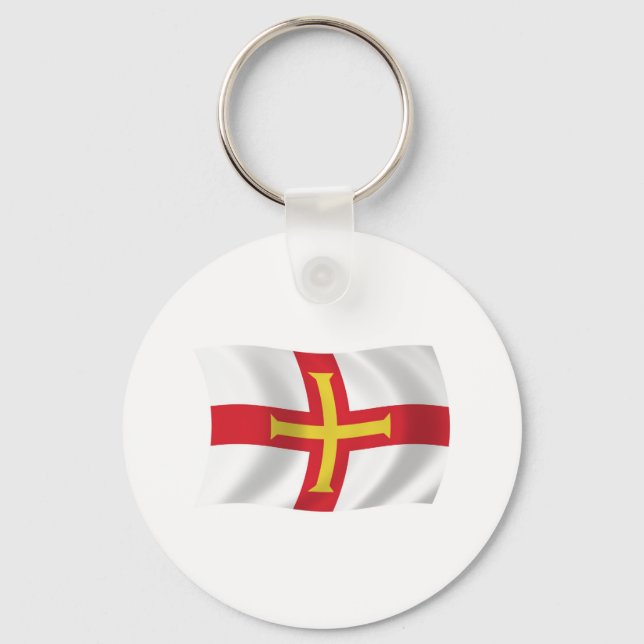Porte-clés du drapeau de Guernesey (Recto)