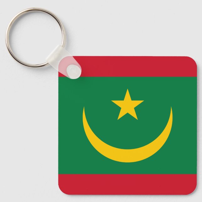 Porte-clés du drapeau de la Mauritanie (Recto)