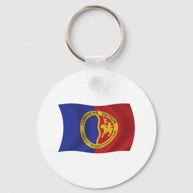 Porte-clés du drapeau de la Nation Comanche (Recto)