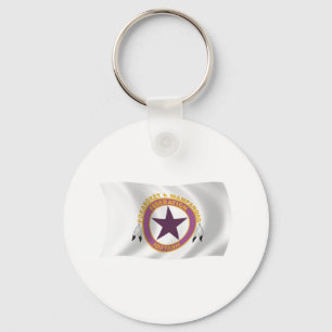 Porte-clés du drapeau de la tribu Wampanoag