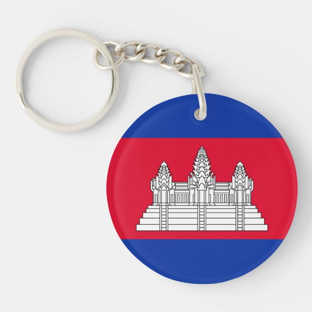 Porte-clés du drapeau patriotique cambodgien (Devant)