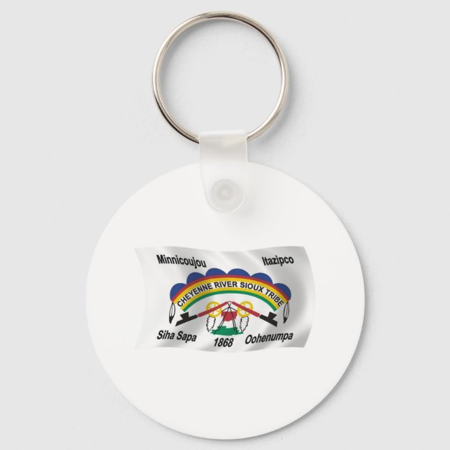 Porte-clés du drapeau sioux de la rivière Cheyenne (Recto)