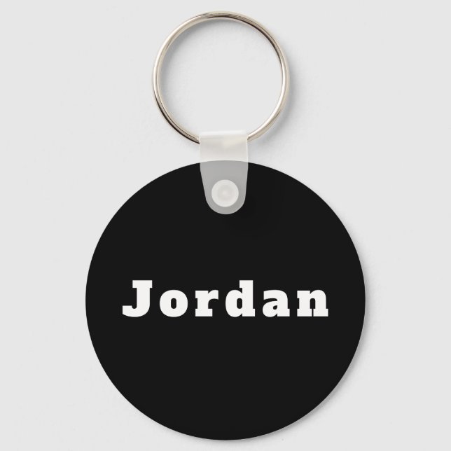 Porte-clés du nom de Jordan (Recto)