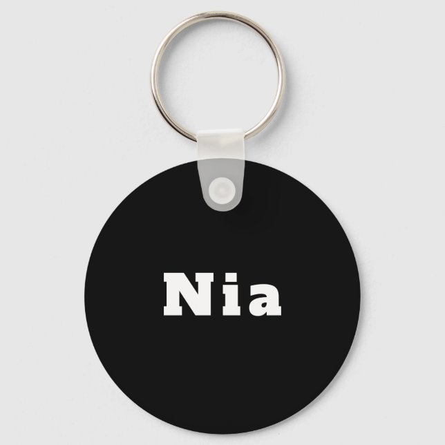 Porte-clés du nom de Nia (Recto)