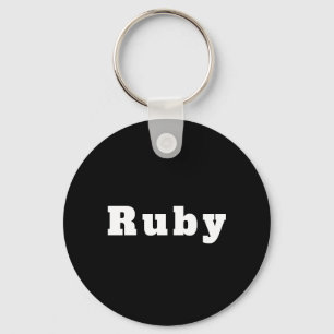 Porte-clés du nom de Ruby