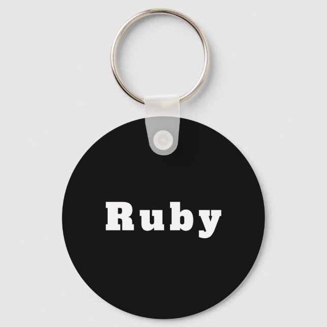 Porte-clés du nom de Ruby (Recto)