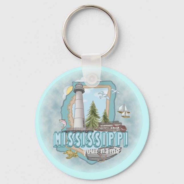 Porte-clés du phare du Mississippi  (Recto)
