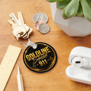 Porte-clés du répartiteur 911 - GoldLineSquad Ca