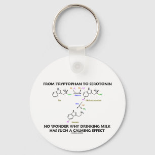 Porte-clés Du Tryptophane À La Serotonine (Humour De Chimie)