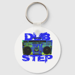 Porte-clés Dubstep Blue Boombox becomes Dubstep Blue Boombox,