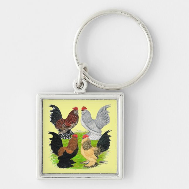 Porte-clés D'Uccles Quatre Coq (Devant)