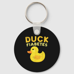 Porte-clés Duck Fiabetes Funky Yellow Duck Sensibilisation Du