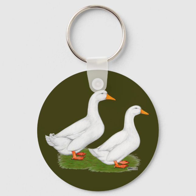Porte-clés Ducks:  White Pekins (Recto)