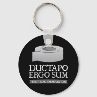 Porte-clés Ductapo Ergo Sum. Je fais du ruban adhésif, donc j