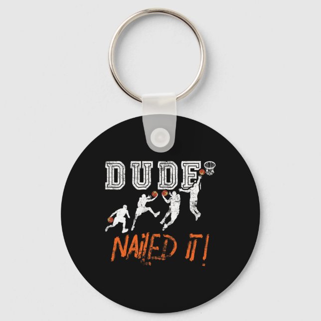 Porte-clés Dude Nail It - Byller Bysketbyll Player - Hooper (Recto)