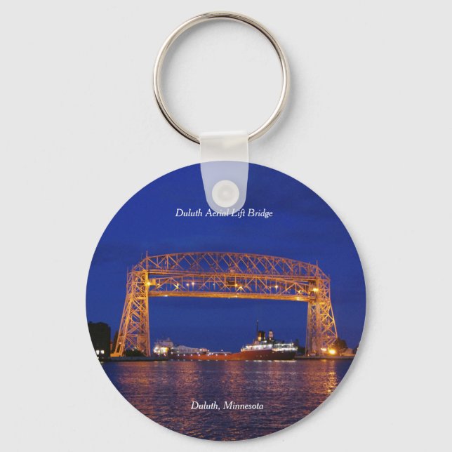 Porte-clés Duluth Aerial Lift Bridge & John G. Munson (Recto)