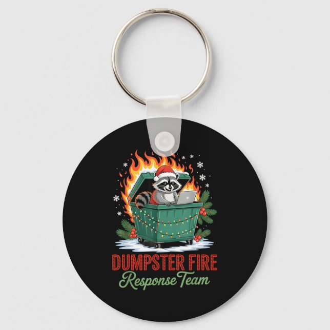 Porte-clés Dumpster Fire Resnse Team Leader Christmas  (Recto)